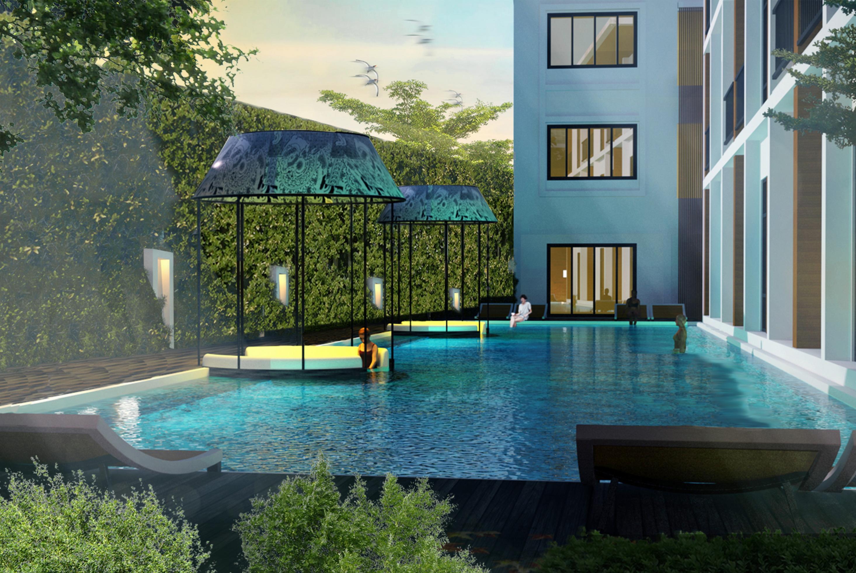 Outrigger Surin Beach Resort - Sha Extra Plus 외부 사진 The pool at the hotel